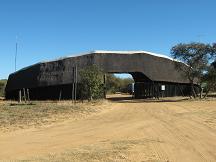 khama rhino sanctuary entrance